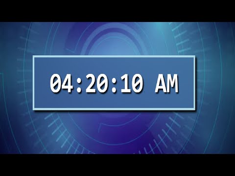 Digital clock using react and css