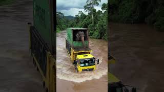 Elephant trapped in car during flood in forest rescued! 🌪️🐘