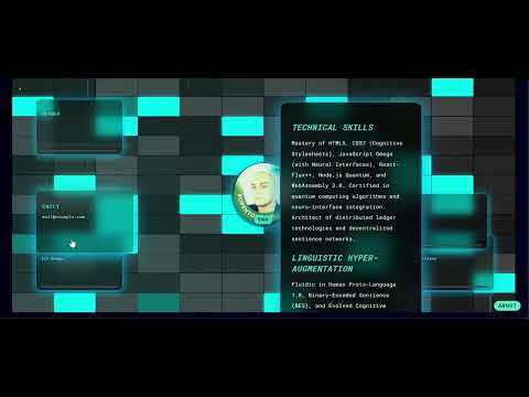 Intelligent Portfolio with Futuristic Displays