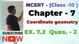 NCERT (Class- 10) Coordinate geometry.Ex. 7.2 Question- 2 #SJ MATHS 81