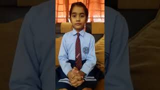 Student of NRIGDS, Ms. Anvi Singh from grade 3A facing a round of GK Quiz. | #AcademicHighlights