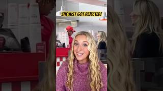 She Just Got REJECTED at 5 Guys⁉️👀 #fiveguys #manofGod #rejection #christianshorts #Jesussaves
