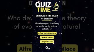Who developed the theory of evolution by natural selection?