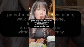 How I learn to be comfortable alone #alone #shorts #lifeinkorea #livingalone #alonestatus #alonelife