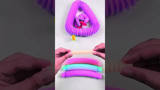 Relaxing changing color and voicing of pop tube 😎 #creative #relaxing #poptubesound #relaxing #diy