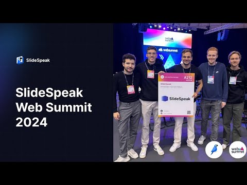 SlideSpeak WebSummit, Lisbon 2024 🚀