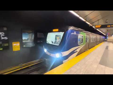 Canada Line train arriving at Yaletown