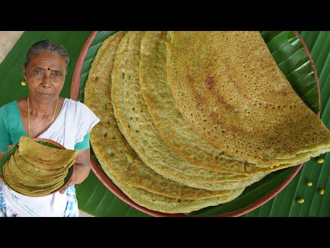 Tasty & Healthy -  Green Gram Dosa | Cherupayar Dosa | Green moon dal Dosa