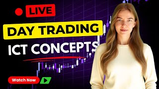 LIVE DAY TRADING FUTURES - NQ | ES | GC | ICT Concept