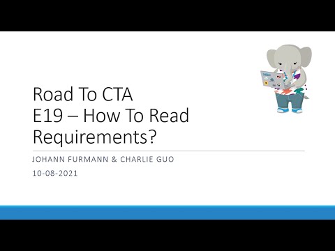 Road To CTA E19 - How to read requirements