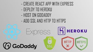 Create React App w/ Express, Deploy to Heroku, Add Domain, SSL, HTTP to HTTPS - 2023