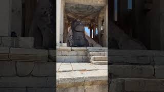 Monolithic Nandi | Hampi #ruinsofhampi #vijayanagaraempire #hampibazaar #telugutraveller #shorts