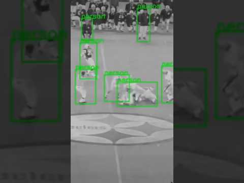 Object recognition with dad’s old game film #sports #football #diy #maker #software #tech #python