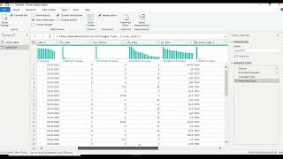Data profiling in power query editor