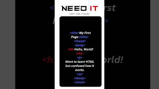 HTML Example Checkout the tutorial. #html #coding #learnhtml