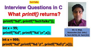 #Computer Application  | Tricky Printf() Return | Programing in C Questions Q#01