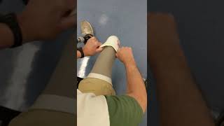 How to put on a below knee cushion liner