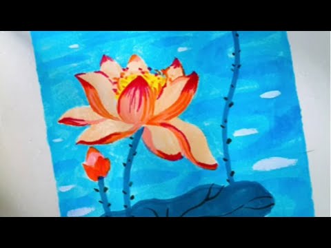 涂鸦画画｜国潮风·夏天适合画荷花