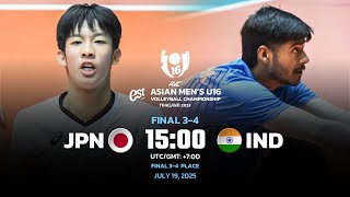 JPN VS IND I F 3-4 I 2ND ASIAN MEN'S U16