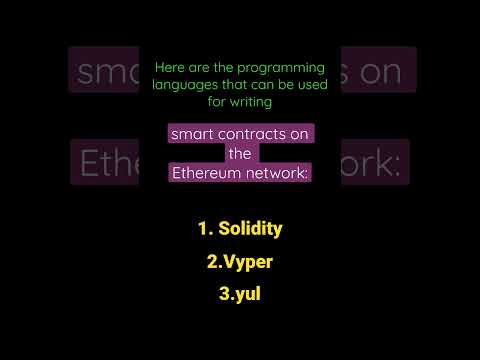 #ethereum #smartcontract #blockchain  three language needed for writing smart contract on ethereum