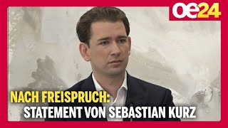Kurz über Justiz: "Viele sind psychisch kaputt gegangen" | Ex-Kanzler spricht nach Freispruch