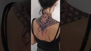 Mandala Pattern Oriental Dotwork Tattoo Blackwork