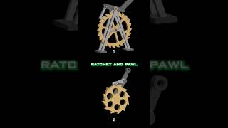 Ratchet And Pawl Mechanism | 3d solidworks design #shorts #short #shortsfeed