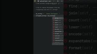 Python - How to remove whitespace from the beginning and end of a string? - #python #pythoncoding