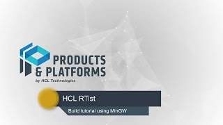 HCL RTist - Build Tutorial using MinGW