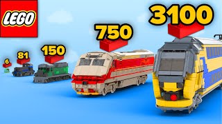 LEGO Trains From 6 to 3100 Parts | Comparison