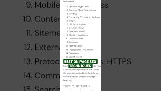 15 Best On Page #seo Techniques #seo #onpageseo #googlerankings #keywordresearch #learnseo #ranking