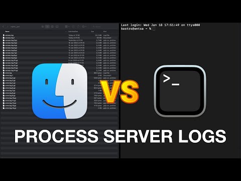 Finder vs Terminal? Which one decompresses server logs faster.