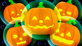 Five Little Bubble Pumpkins + Finger Family Song | Halloween Baby Sensory Video Visual Stimulation