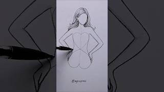 How to draw a body 🫶  #art #artwork #artist #draw #drawing #sketch #illustration #fashion #painting