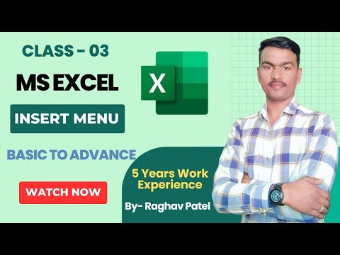 MS Excel Insert Menu/Tab | MS एक्‍सेल इंसर्ट मेनु का फुल ट्यूटोरियल | Pivot Table, Slicer & More