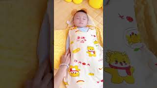 Wrap a Crying Baby in This — They Instantly Fall Asleep!? #baby#shorts #babysleep