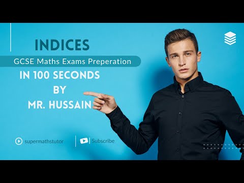 Indices in 100 seconds I GCSE Maths