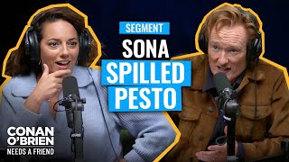 Conan & Sona Are Messy Eaters | Conan O'Brien Needs A Friend