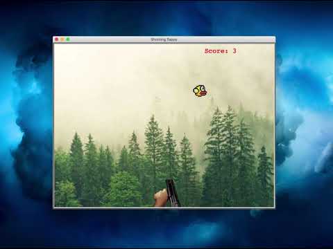 Easy shooting flappy bird game with Python 3 and Turtle and with simple gif animation.