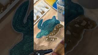 🐢 #poxy_princess #epoxy #resin #resinart #resinartist #epoxylife #epoxyresin #resincrafts #turtle