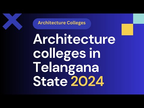 Architecture college in Telangana state 2024 | BArch college in Hyderabad | arch college in TS |