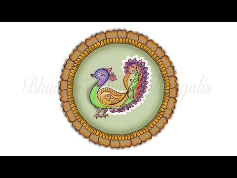 Bird Rangoli # Festival Rangoli # Periya Kolam # Pedda Muggulu