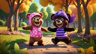 Nine Little Bears Wear Fancy Hats | Fun Nursery Rhyme for Kids | Baby Songs and Preschool Learning