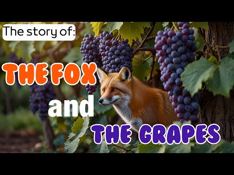 🌟📚A MORAL STORY FOR KIDS -THE FOX🦊 AND THE GRAPES🍇-🤷‍♂️ #learningenglish  #learnenglish