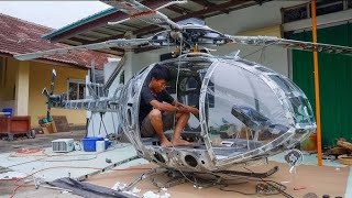 Village Boy 🚁 Builds Homemade Helicopter | Amazing DIY Engineering
