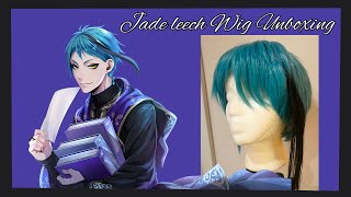 Jade leech cosplay wig unboxing and try on Twisted Wonderland