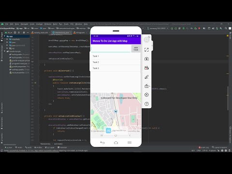 Adding a Map to a To Do List Android Application part 2
