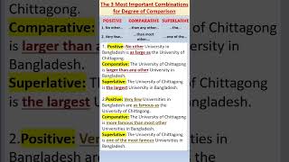 1-Degree of Comparison- Positive, Comparative and Superlative #english #shorts #shortvideo #grammar