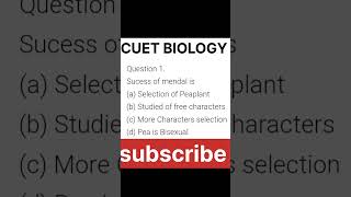 2 most expected questions of CUET BIOLOGY #shorts #cuet2022 #cuetbiology #physicswallah #neet2022