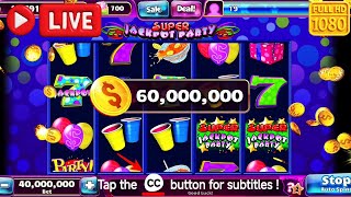 [Live] Mega Slot Machine Pull! 🎰 | jackpot party game + commercial tricks in action! #jackpotparty